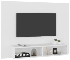 vidaXL Έπιπλο Τηλεόρασης Τοίχου Λευκό 120 x 23,5 x 90 εκ. Μοριοσανίδα