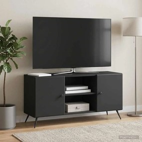 vidaXL Ντουλάπι TV 102 x 34,5 x 50 εκ. Μαύρο Επεξεργασμένο Ξύλο