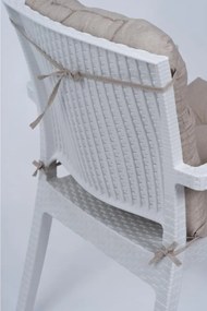 Stewehome Μαξιλάρι καρέκλας με πλάτη σετ δέσιμο από ύφασμα 43x88 cm