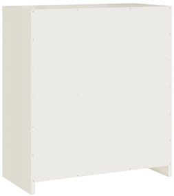 vidaXL Αρχειοθήκη Λευκή 79 x 40 x 90 εκ. από Ατσάλι