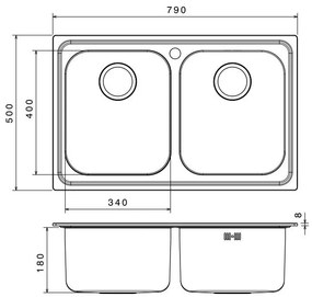 Νεροχύτης Apell Venezia 8380-σαγρέ