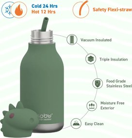 ΜΠΟΥΚΑΛΙ ΘΕΡΜΟΣ 460ml BESTIE DINO ASOBU