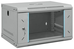 vidaXL Ντουλάπα δικτύου με αποθήκευση Γκρι 53 x 45 x 30 εκ Ατσάλι