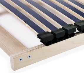 vidaXL Τελάρο Κρεβατιού με 42 Σανίδες & 7 Ζώνες 100 x 200 εκ.