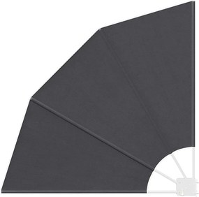 vidaXL Αδιάφανο σκίαστρο μπαλκονιού 115 x 115 εκ Πολυεστέρας Μαύρο