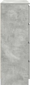 vidaXL Ντουλάπι Γκρι Σκυροδέματος 100x35x99 εκ. Επεξεργασμένο Ξύλο