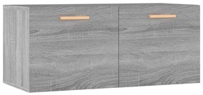 Ντουλάπι Τοίχου Γκρι Sonoma 80x35x36,5 εκ. Επεξεργασμένο Ξύλο - Γκρι