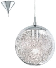 Φωτιστικό Οροφής Luberio 93073 Clear Eglo Metal, Glass