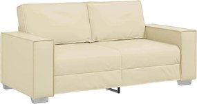vidaXL Διθέσιος καναπές Κρεμ 180 cm Τεχνητό Δέρμα
