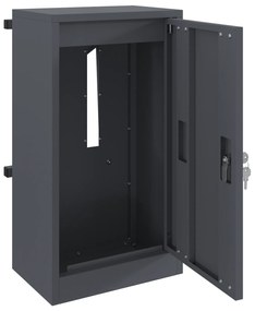 vidaXL γραμματοκιβώτιο Ανθρακί 30 x 23 x 55 εκ. Ατσάλι