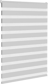 vidaXL Ζέβρα τυφλή Ανοιχτό Γκρι Πλάτος υφάσματος 95,9 εκ. Πολυεστέρας