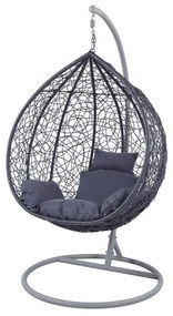 NEST12 ΑΝΘΡΑΚΙ 103Χ117/Φ102Χ200εκ. ΜΕΤΑΛΛΙΚΗ