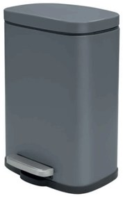 Κάδος Απορριμμάτων Akira 05392.002 5lt Grey Metal