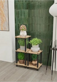 Stewehome Πολυόροφος σταντ για γλάστρες με ράφια από μελαμίνη
