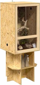 vidaXL Terrarium Καφέ 50 x 50 x 130 εκ OSB