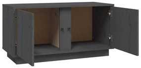 vidaXL Έπιπλο Τηλεόρασης Γκρι 80x35x40,5 εκ. από Μασίφ Ξύλο Πεύκου