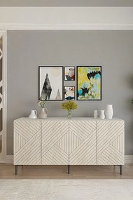 Console Ferro 150 - White, Travertine White
Travertine