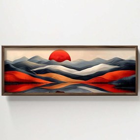 Κάδρο 856EVL1526 120x3,5x40cm Multi Wallity Horizontal Mdf, Wood