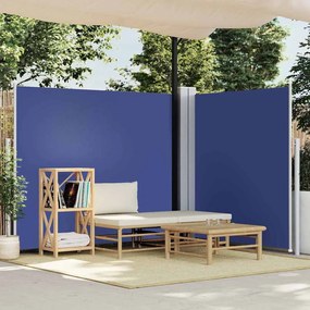 vidaXL Σκίαστρο Πλαϊνό Συρόμενο Μπλε 180 x 600 εκ.