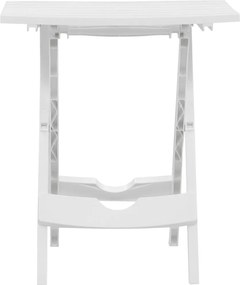 vidaXL Τραπέζι Κήπου Πτυσσόμενο Λευκό 45,5 x 38,5 x 50 εκ.