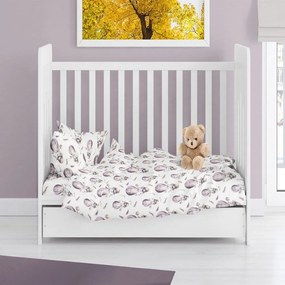 Παπλωματοθήκη Βρεφική Hot Air Balloon 78 Lilac DimCol 120x160cm 100% Cotton Flannel
