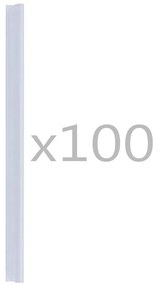 vidaXL Σύνδεσμοι Στερέωσης Ρολού Περίφραξης 100 τεμ. Διαφανείς από PVC