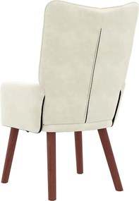 vidaXL Πολυθρόνα Κρεμ 63 x 67 x 94 εκ. Βελούδο