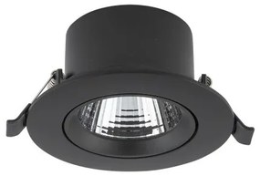 Χωνευτό Σποτ Φωτιστικό Οροφής LED 5W Μαύρο-Ασημί 3000Κ Downlight Egina 10548 Nowodvorski-10548-Μαύρο-Ασημί 10548