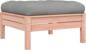 vidaXL Καναπές Κήπου Σετ 6 Τεμ. Μασίφ Ψευδοτσούγκα Ελάτης Μαξιλάρια