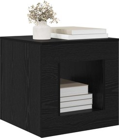 vidaXL Coffee Table Μαύρη Δρυς 51.5 x 50 x 50 cm Engineered Wood