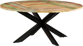 VidaXL Τραπεζαρία Στρογγυλή 175 x 75 εκ. από Μασίφ Ανακυκλωμένο Ξύλο