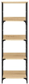 vidaXL Βιβλιοθήκη Sonoma Δρυς 50x33x153 εκ. Επεξεργασμένο Ξύλο