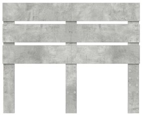 vidaXL Κεφαλάρι Σκυρόδεμα Γκρι 120 cm Επεξεργασμένο ξύλο