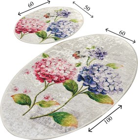 Bathmat Set (2 Pieces) Ortanca Multicolor