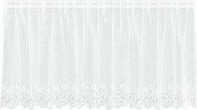 vidaXL Κουρτίνα Δαντέλας με κουρτίνες Λευκό 100 x 300 cm Πολυεστέρας
