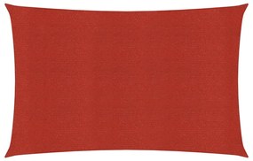 vidaXL Πανί Σκίασης Κόκκινο 2,5 x 3,5 μ. από HDPE 160 γρ./μ²