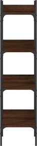vidaXL Βιβλιοθήκη 4 Επιπέδων Καφέ Δρυς 35x30x138,5 εκ. Επεξεργ. Ξύλο