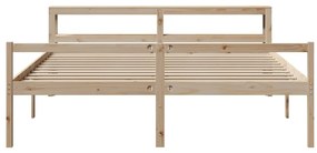 vidaXL Κρεβάτι Ηλικιωμένου με Κεφαλάρι 200 x 200 εκ. Μασίφ Ξύλο Πεύκου