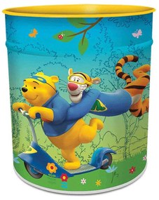 Κάδος Απορριμμάτων Winnie Pooh 6608 27x26cm Μεταλλικός Multi Ango Metal