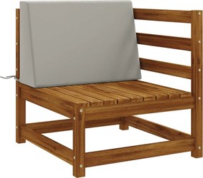 vidaXL Μαξιλάρι πλάτης SOEST 100% Πολυεστέρας Γκρι 60 x 20 x 40 cm