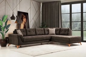 Stewehome Γωνιακός καναπές με κρεβάτι μοντέρνου στιλ