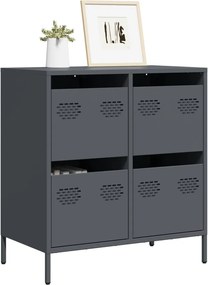 vidaXL Ντουλάπι Ανθρακί 68x39x73,5 εκ. από Χάλυβα Ψυχρής Έλασης