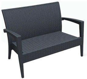 SIESTA MIAMI DARK GREY ΚΑΝΑΠΕΣ 128Χ77Χ89εκ. ΠΟΛ/ΝΙΟΥ 128Χ77Χ89εκ.53.0054
