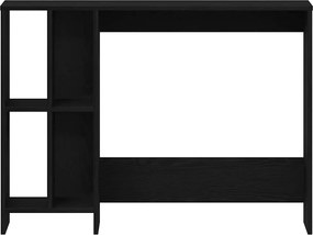 vidaXL Γραφείο Μαύρη Οξυά 102,5 x 35 x 75 εκ Επεξεργασμένο ξύλο