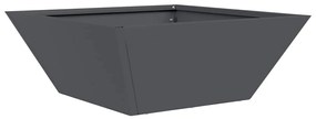 vidaXL Γλάστρα Κήπου 5 pcs Ανθρακί 40 x 40 x 15 cm Ατσάλι