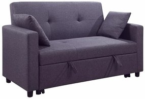 Καναπές κρεβάτι Mesa 211, Λειτουργία ύπνου, Μωβ, 154x100x93cm, Πόδια: Πλαστική ύλη