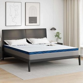 vidaXL Στρώματα Λευκό και Μπλε 180 x 200 cm