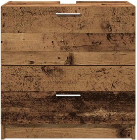 vidaXL Ντουλάπι Μπάνιου Παλιό Ξύλο 59 x 37 x 59 cm Επεξεργασμένο ξύλο