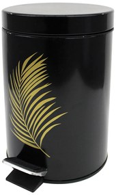 Κάδος Απορριμμάτων Μπάνιου L-C Orbella Noir/Or 1800965