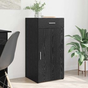 vidaXL Πλαϊνό γραφείο Μαύρη δρυς 45 x 42,5 x 93 εκ. Επεξεργασμένο ξύλο